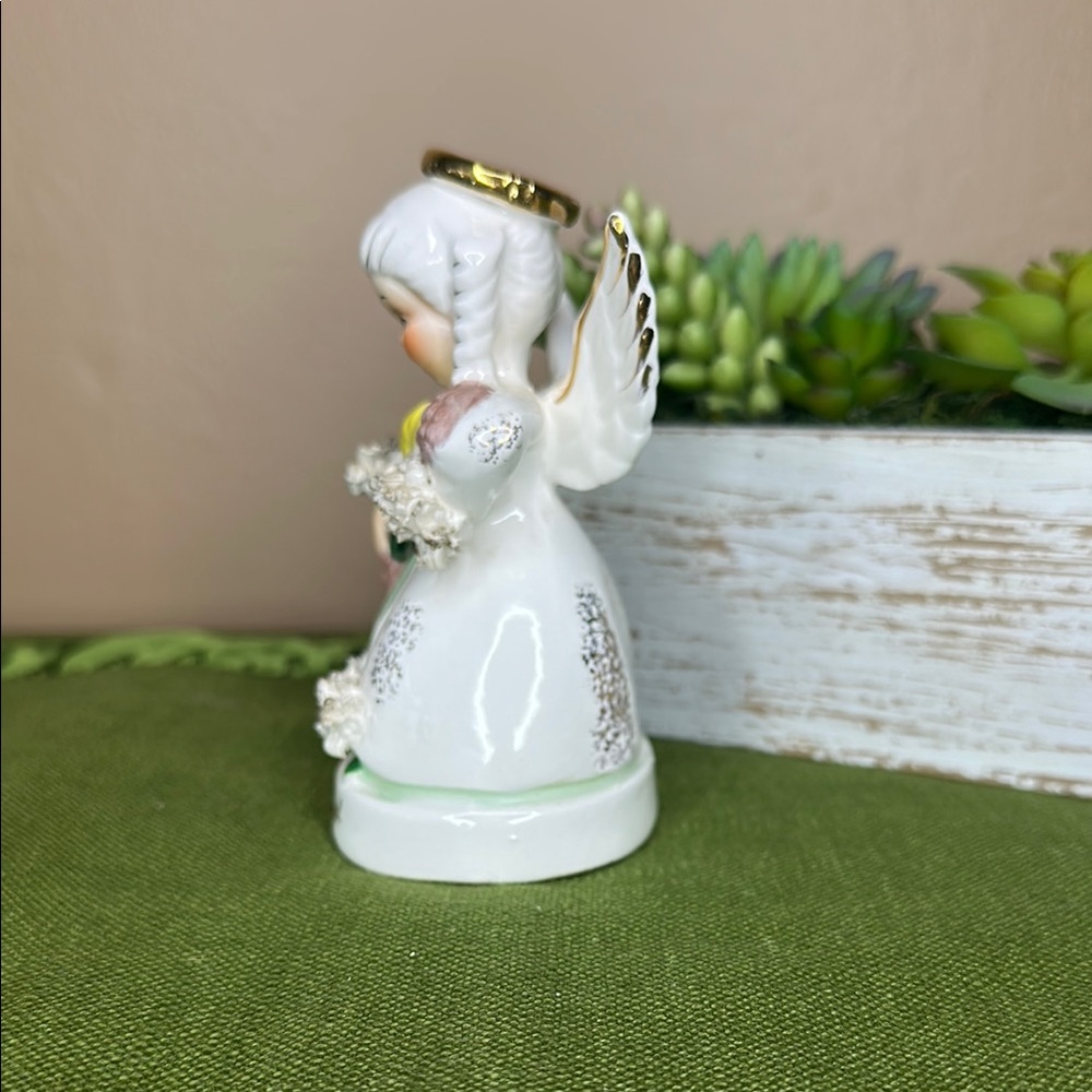 Charming November Angel Figurine - White and Gold - Picture 2 of 5